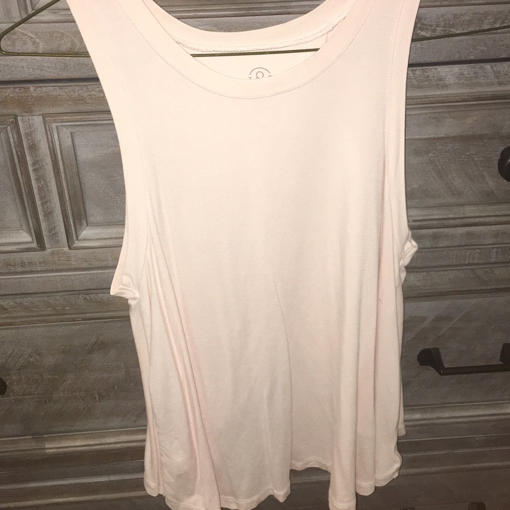Pink flowy top